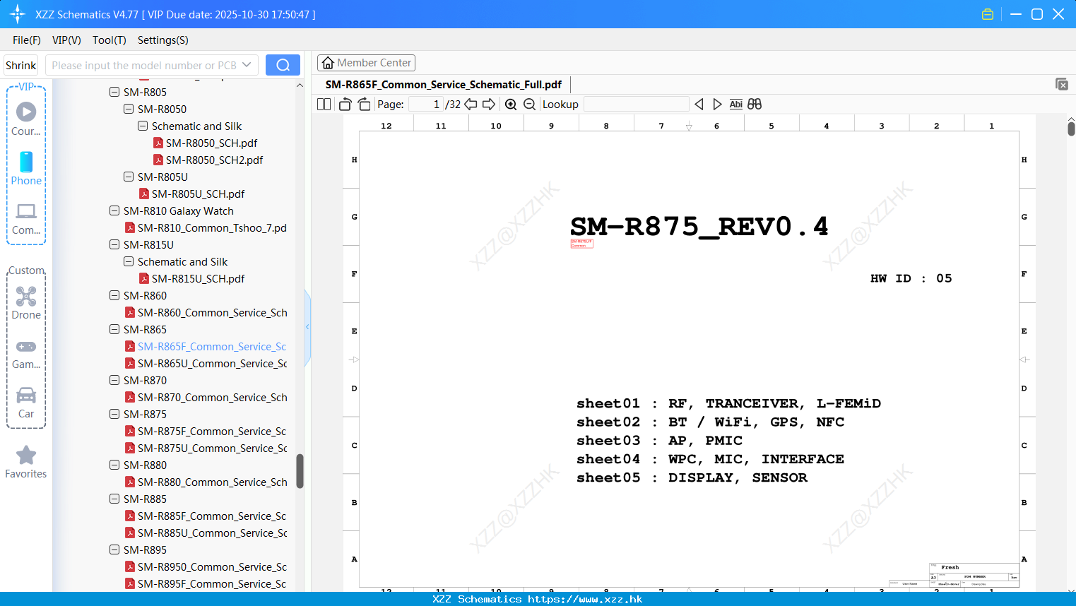 Samsung SM-R865F_Common_Service_Schematic_Full